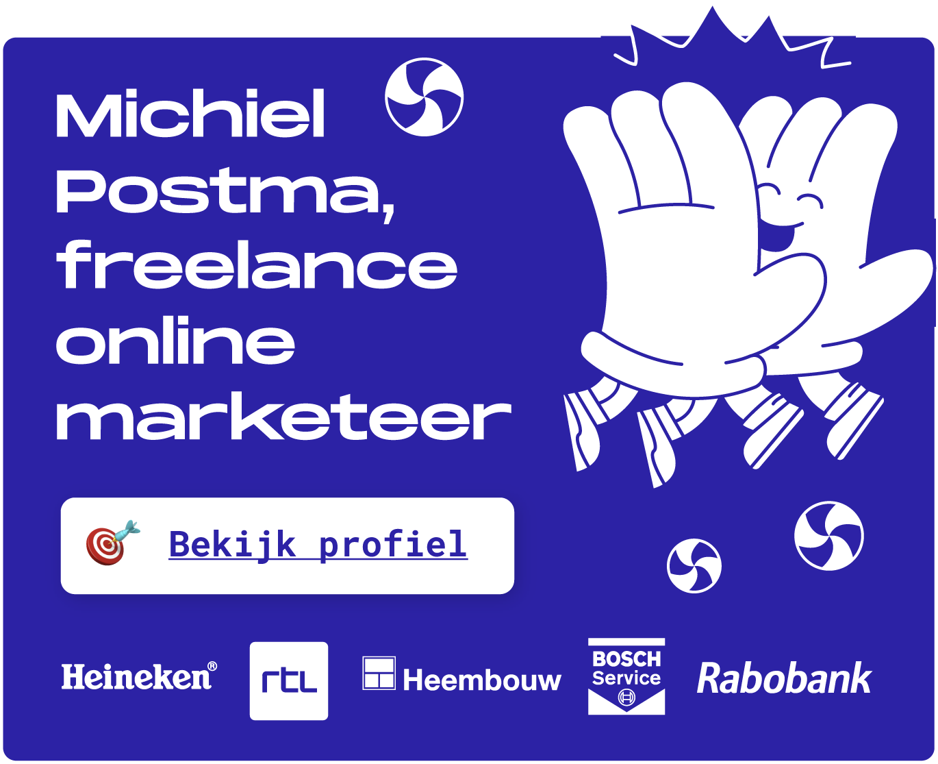Freelance online marketeer, Michiel Postma