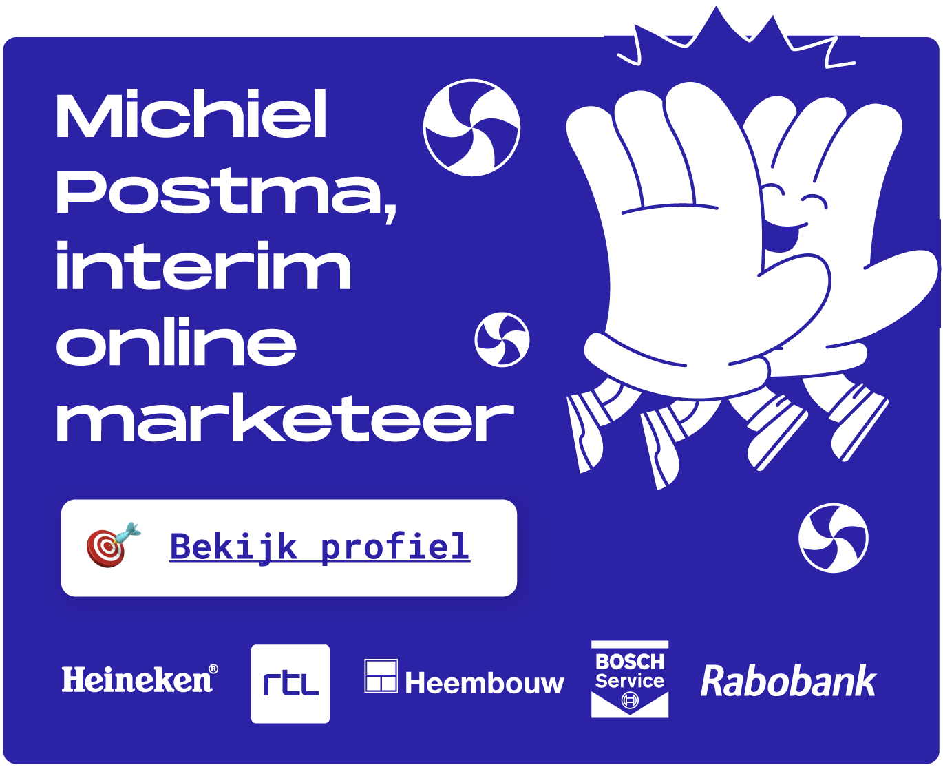 Interim online marketeer, Michiel Postma